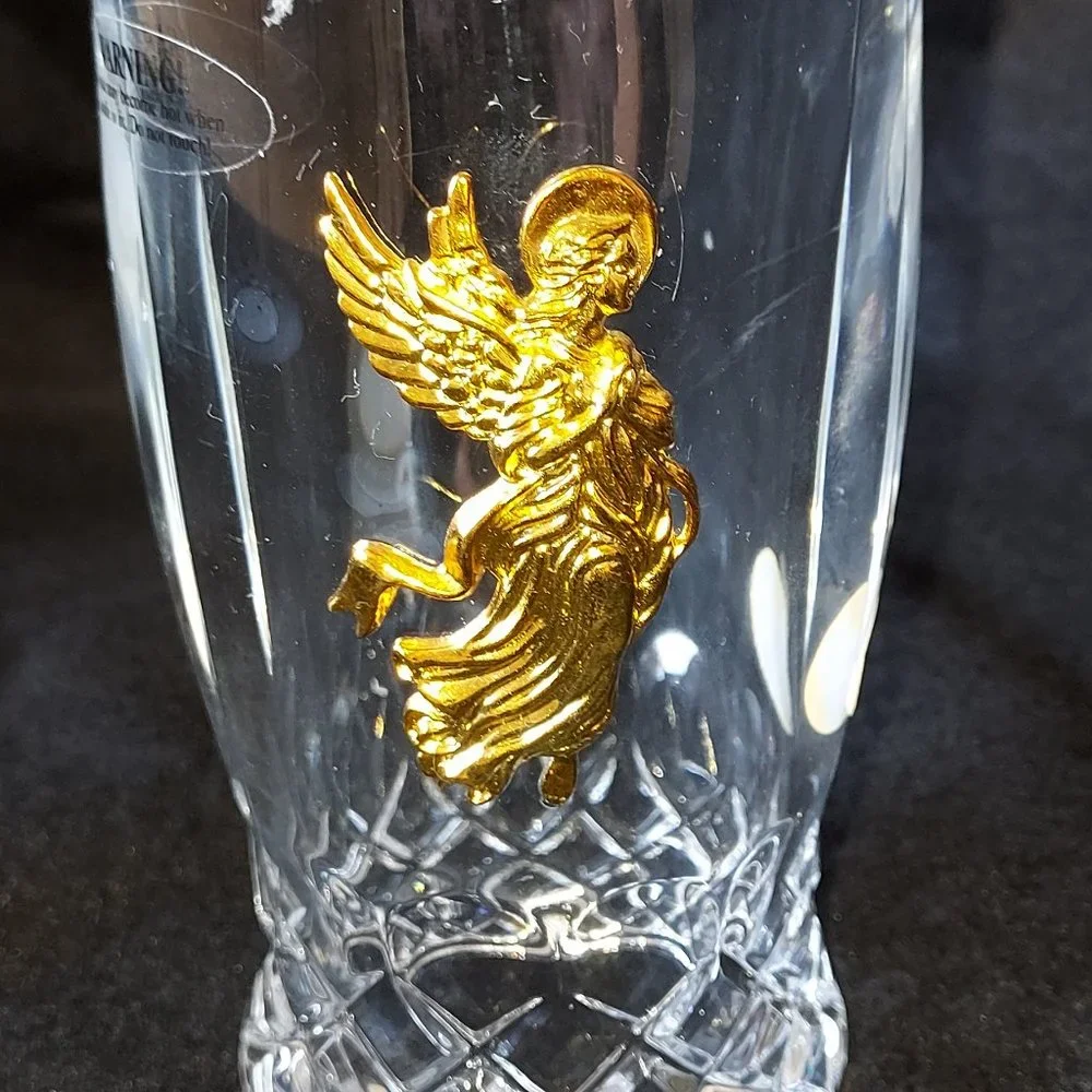 FINE BOHEMIAN CRYSTAL MADE IN CXECH REPUBLIC CANDLE HOLDER